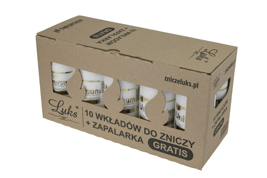 pakiet 10 wkładów do zniczy i zapalarka